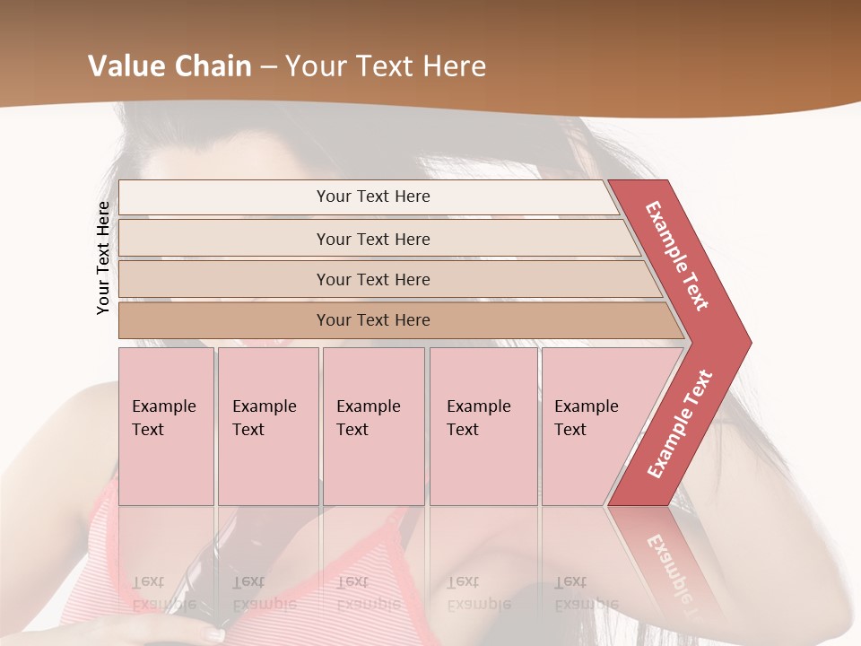 Brunette White Face PowerPoint Template