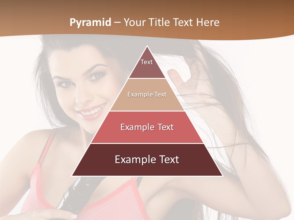 Brunette White Face PowerPoint Template