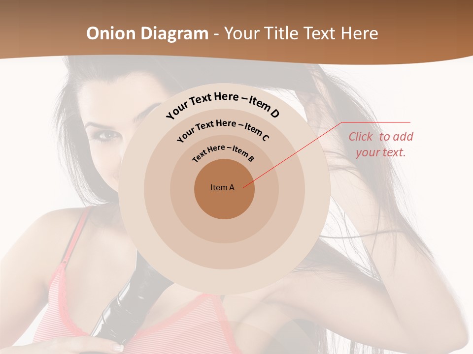 Brunette White Face PowerPoint Template