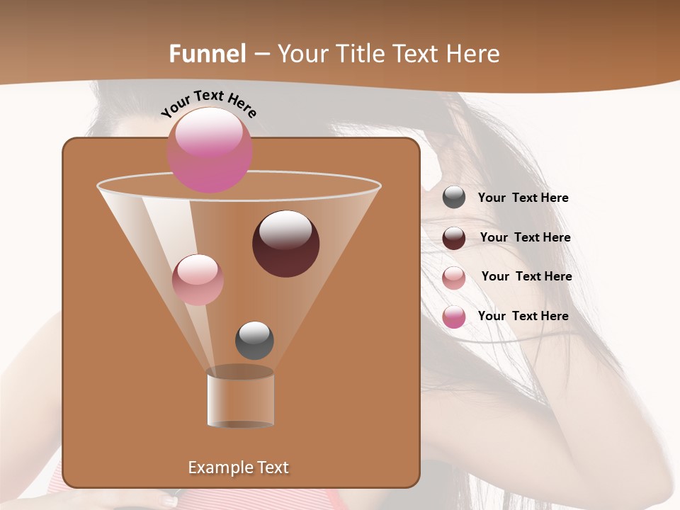 Brunette White Face PowerPoint Template