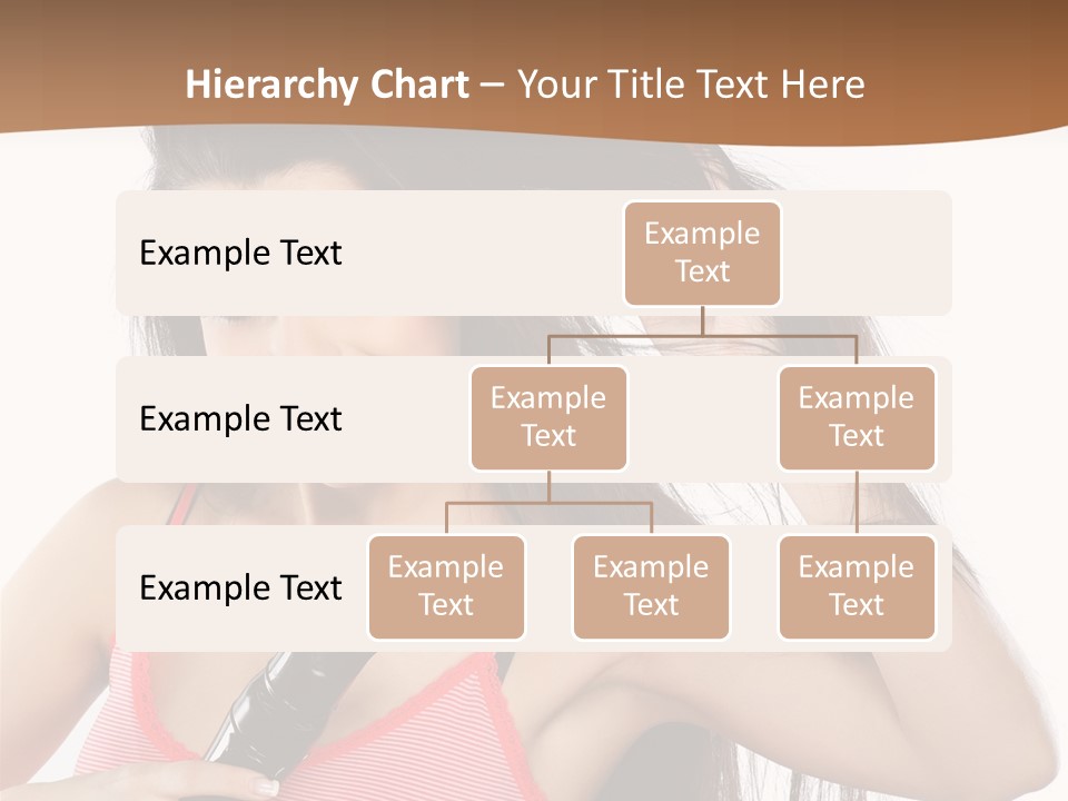 Brunette White Face PowerPoint Template
