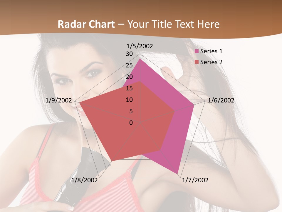 Brunette White Face PowerPoint Template