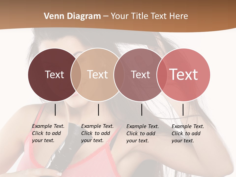 Brunette White Face PowerPoint Template