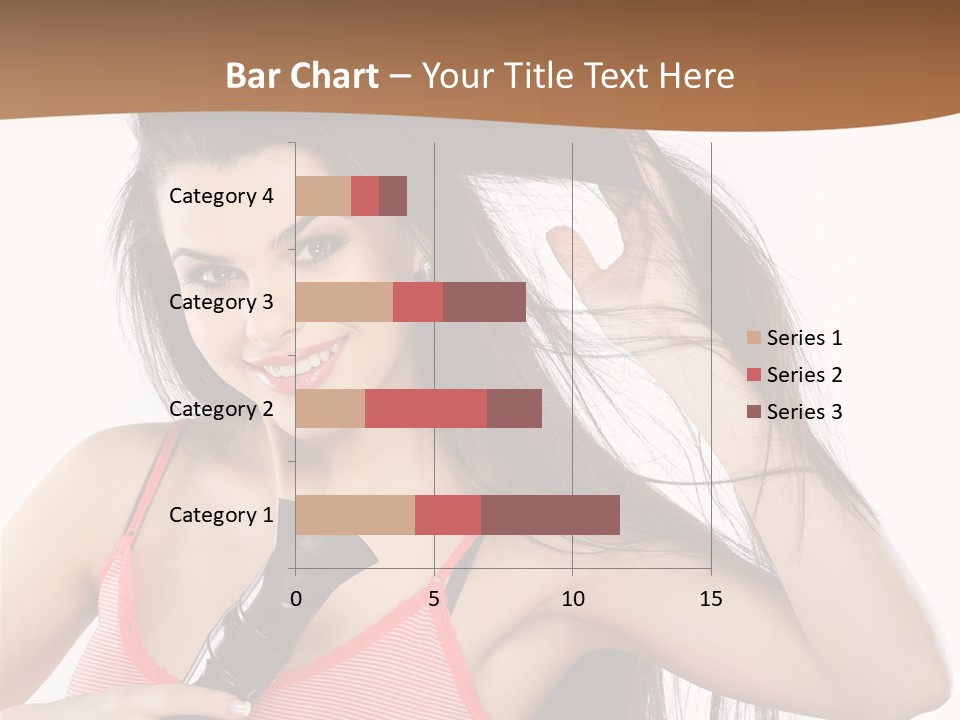 Brunette White Face PowerPoint Template