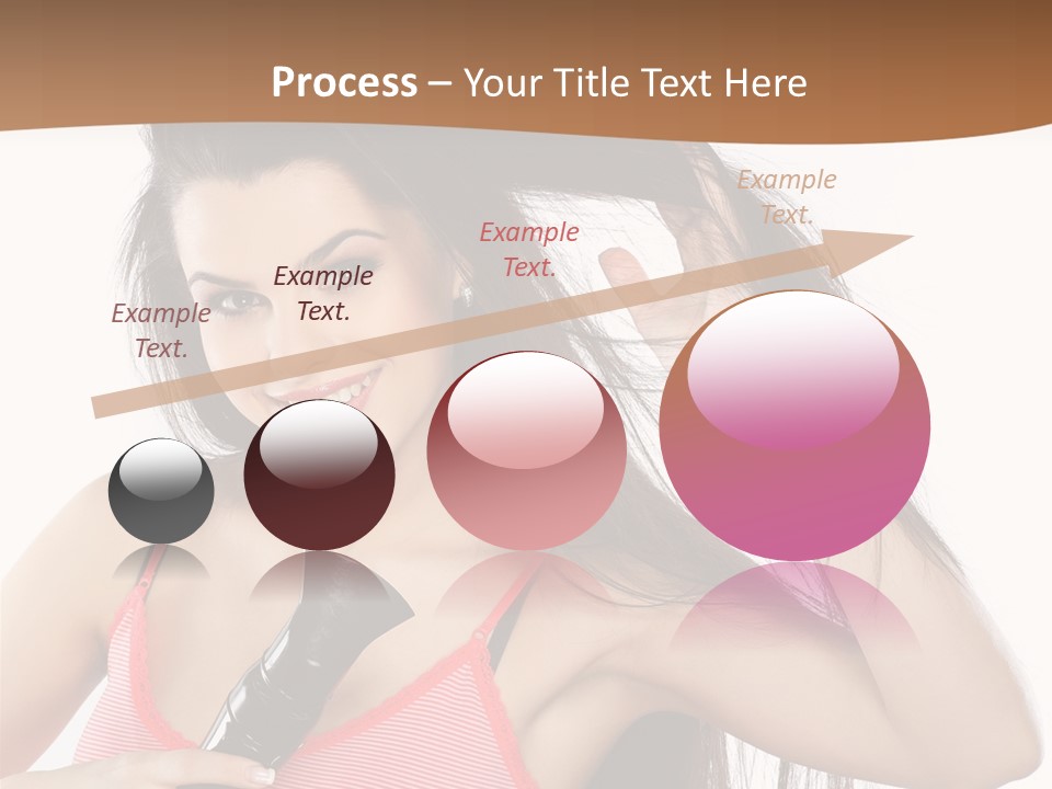 Brunette White Face PowerPoint Template