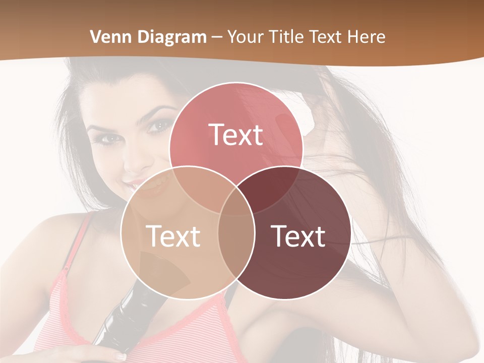 Brunette White Face PowerPoint Template