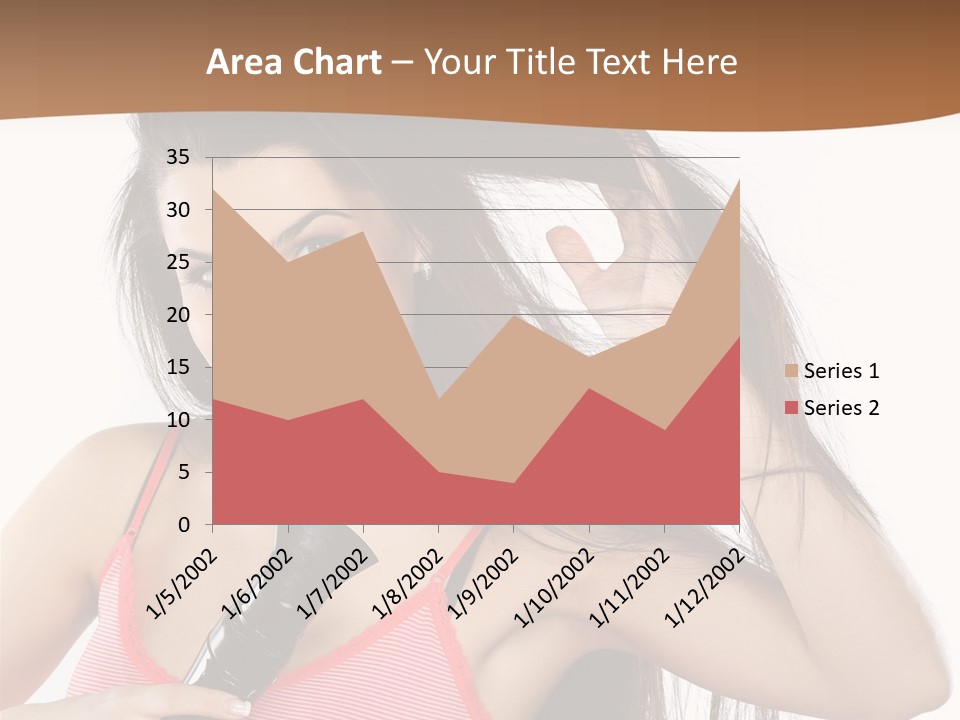Brunette White Face PowerPoint Template