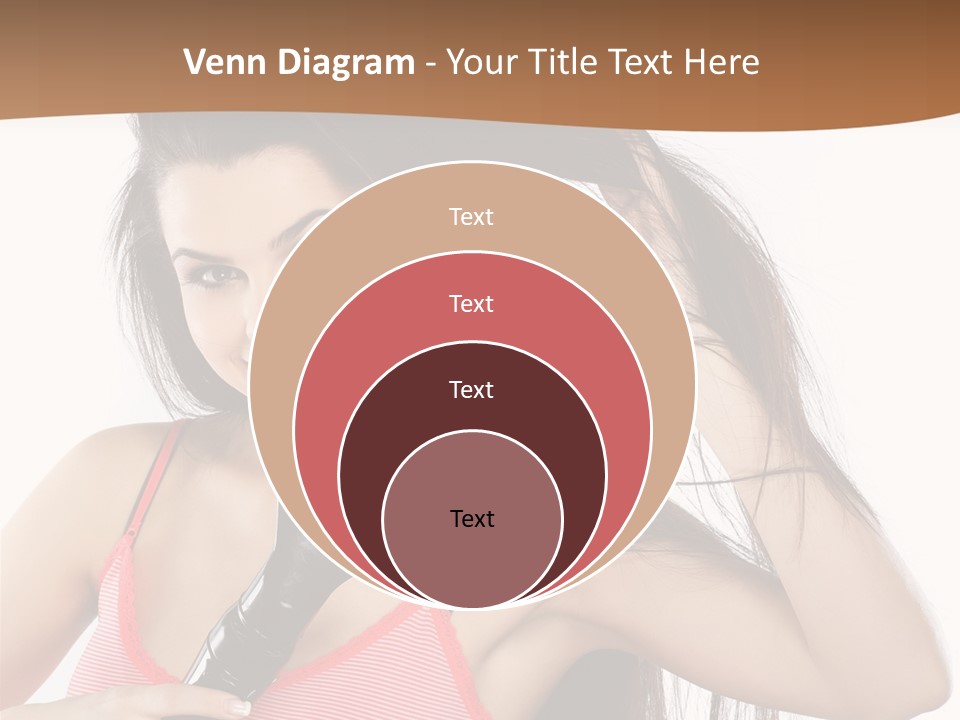 Brunette White Face PowerPoint Template