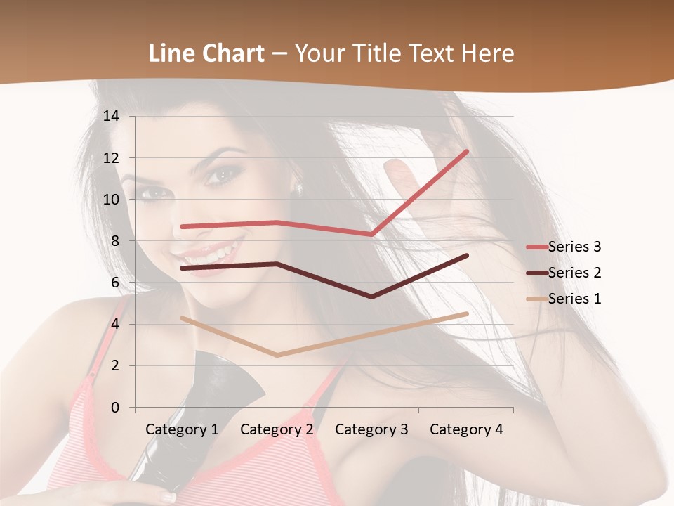 Brunette White Face PowerPoint Template