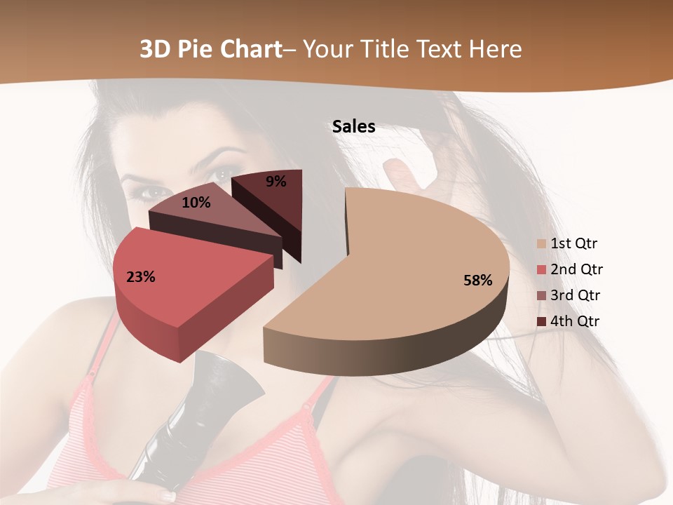 Brunette White Face PowerPoint Template