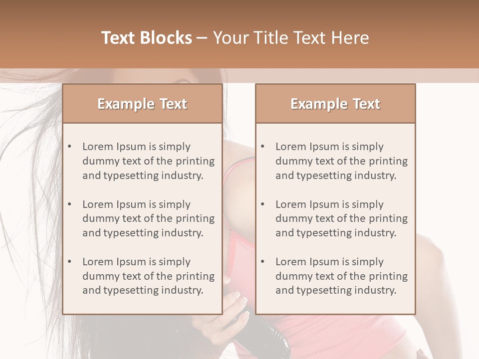 Beauty Teenagers Beautiful PowerPoint Template