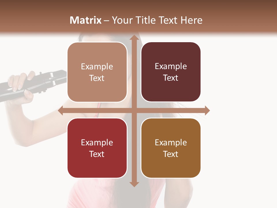 Color Teenagers Image PowerPoint Template