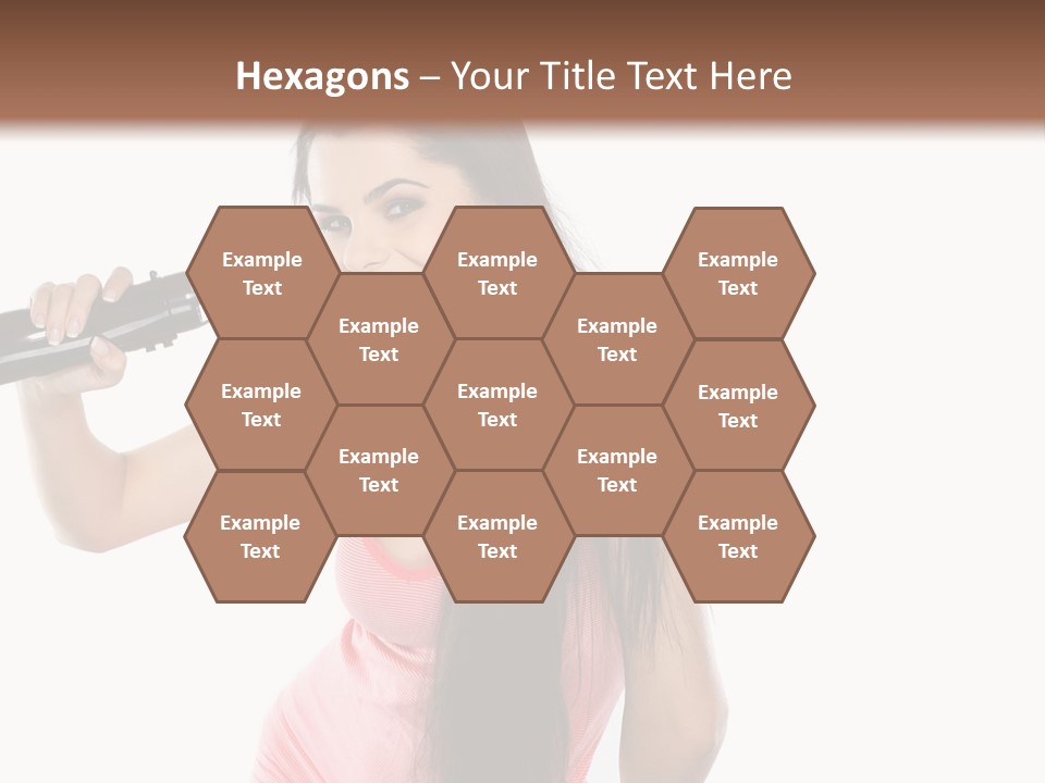 Color Teenagers Image PowerPoint Template