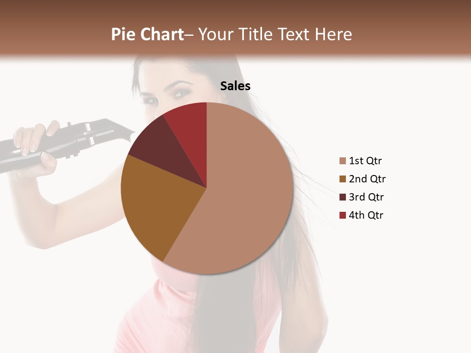 Color Teenagers Image PowerPoint Template