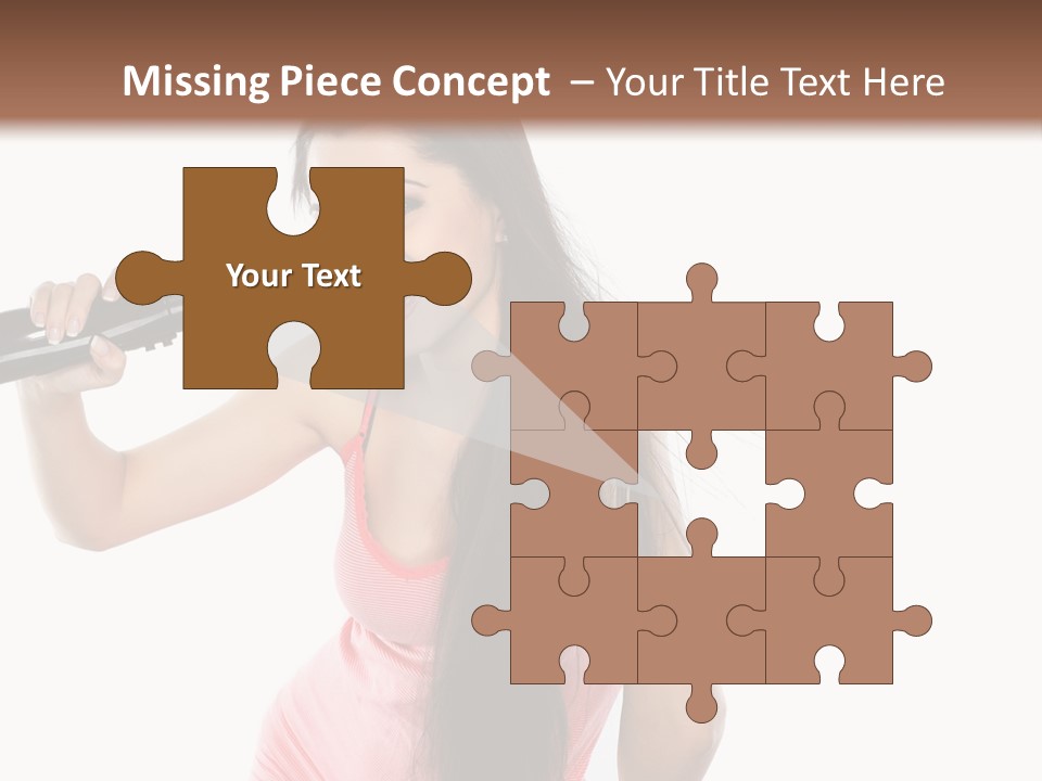 Color Teenagers Image PowerPoint Template