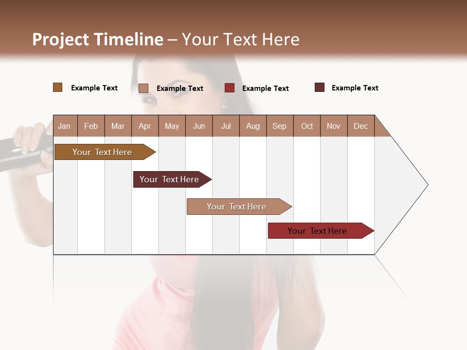 Color Teenagers Image PowerPoint Template