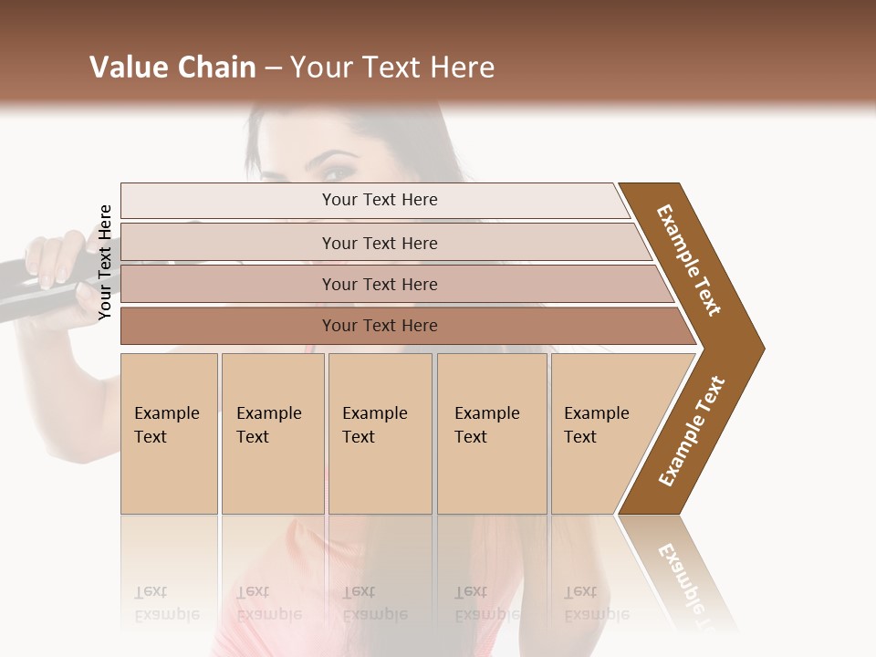 Color Teenagers Image PowerPoint Template