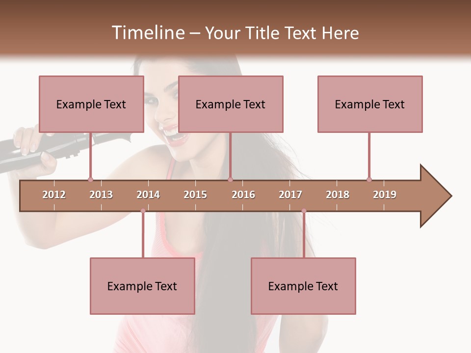 Color Teenagers Image PowerPoint Template