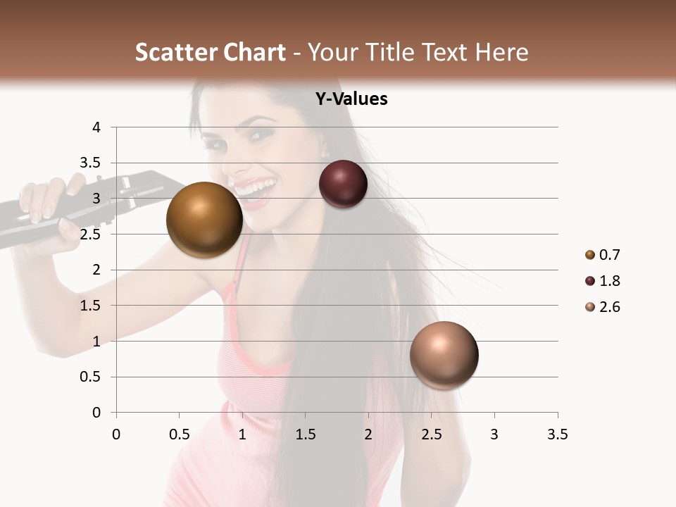 Color Teenagers Image PowerPoint Template