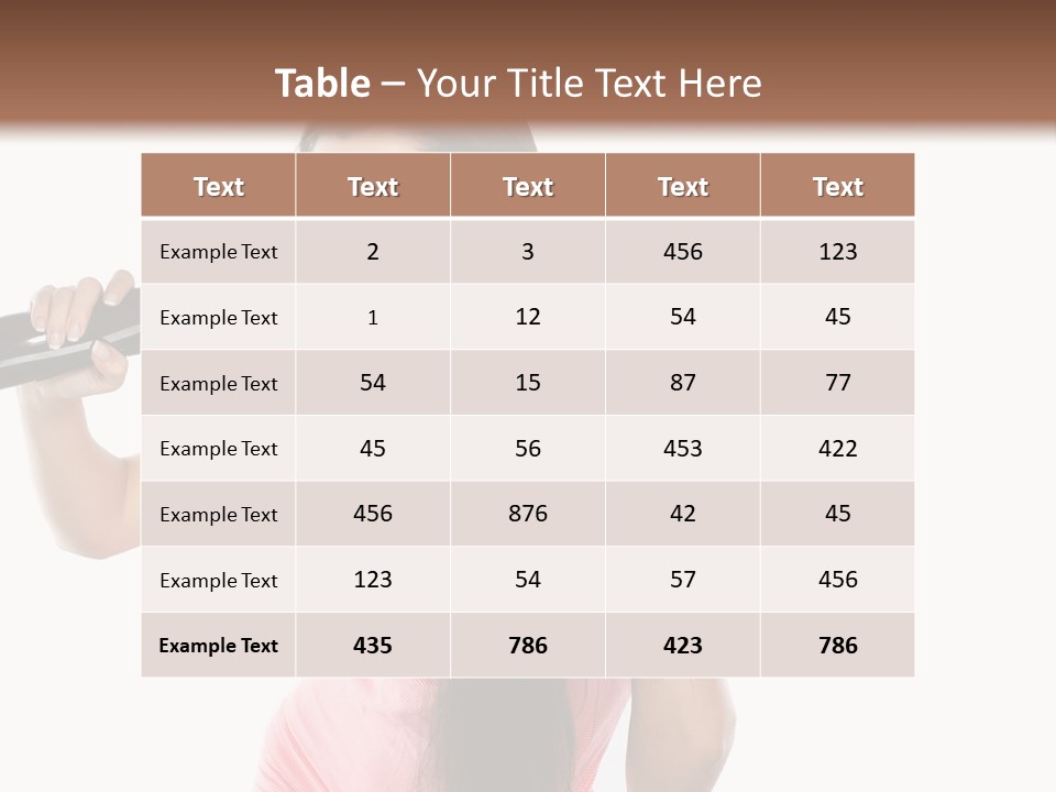 Color Teenagers Image PowerPoint Template