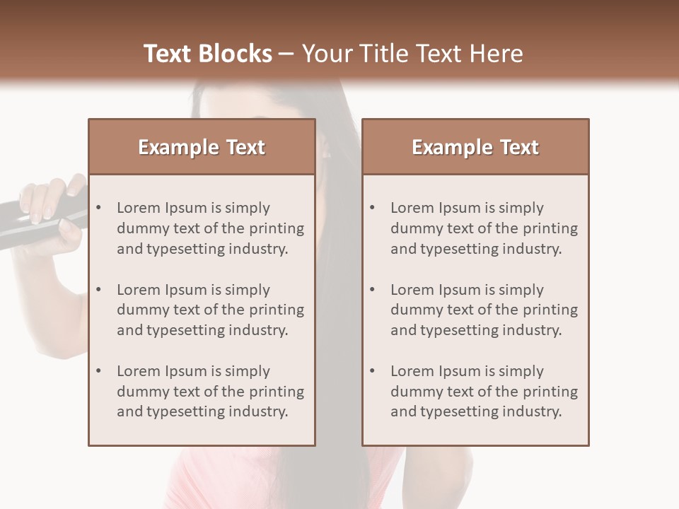 Color Teenagers Image PowerPoint Template