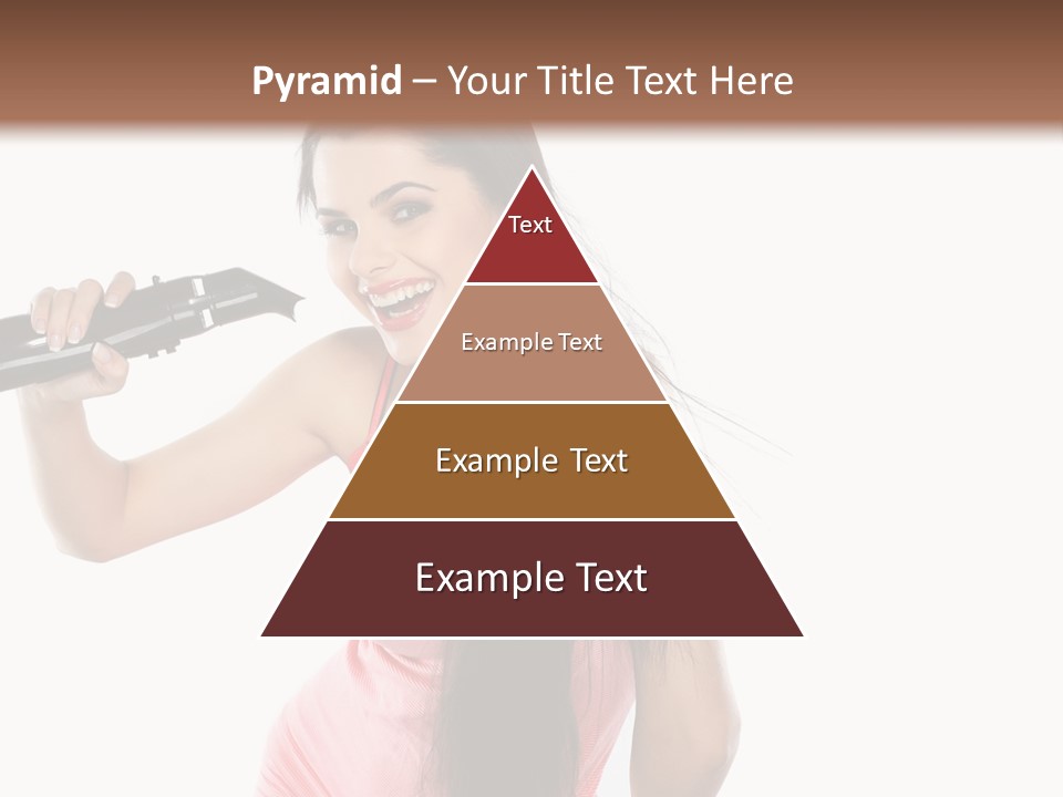 Color Teenagers Image PowerPoint Template