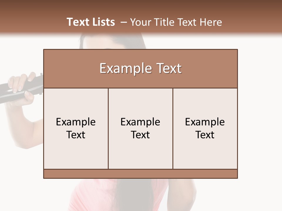 Color Teenagers Image PowerPoint Template
