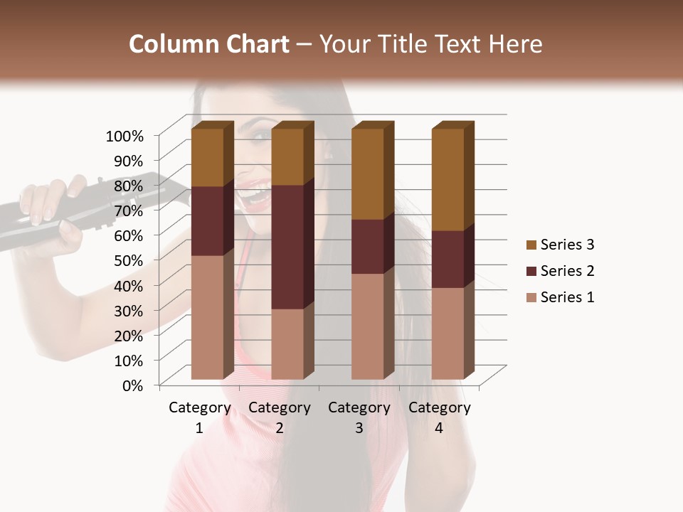 Color Teenagers Image PowerPoint Template