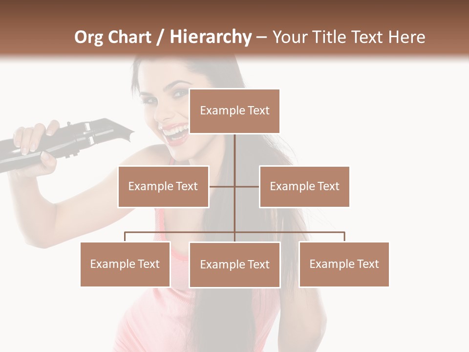 Color Teenagers Image PowerPoint Template