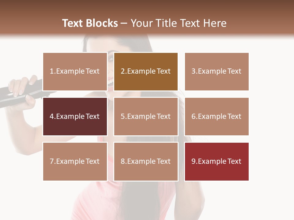 Color Teenagers Image PowerPoint Template