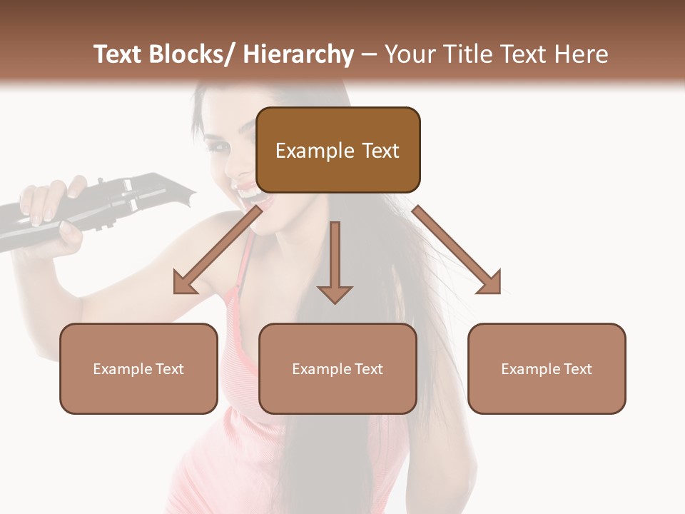 Color Teenagers Image PowerPoint Template