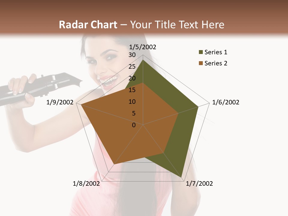 Color Teenagers Image PowerPoint Template
