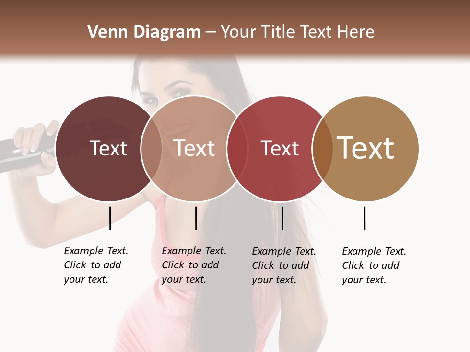 Color Teenagers Image PowerPoint Template