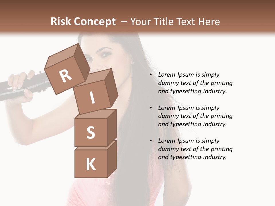 Color Teenagers Image PowerPoint Template