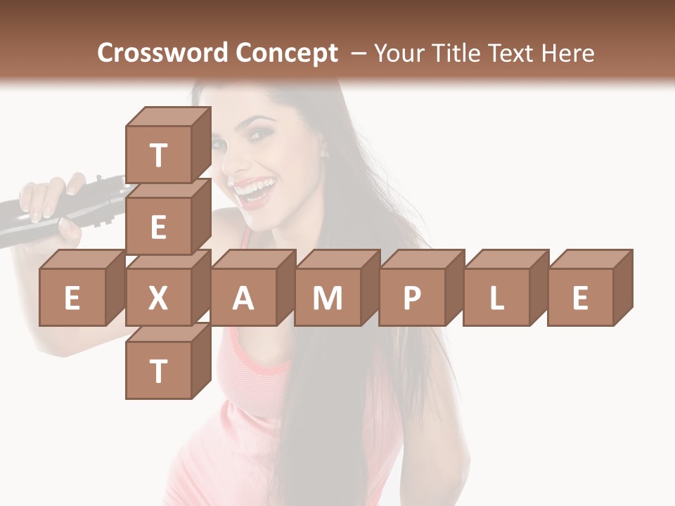 Color Teenagers Image PowerPoint Template