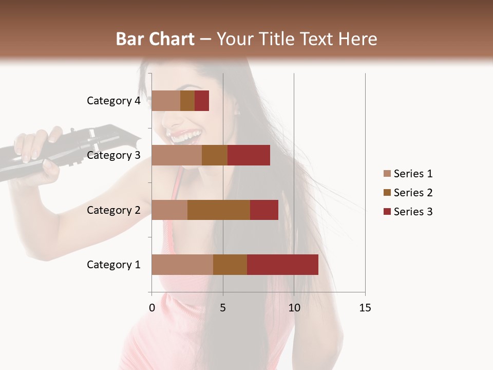 Color Teenagers Image PowerPoint Template