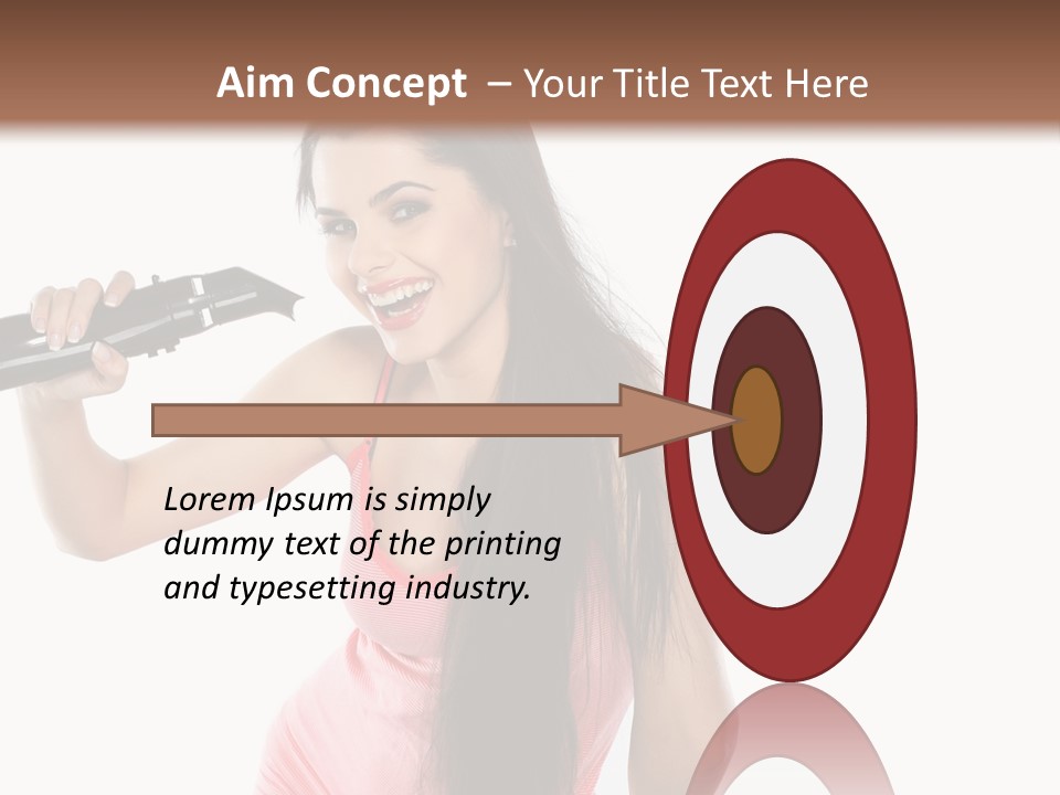 Color Teenagers Image PowerPoint Template