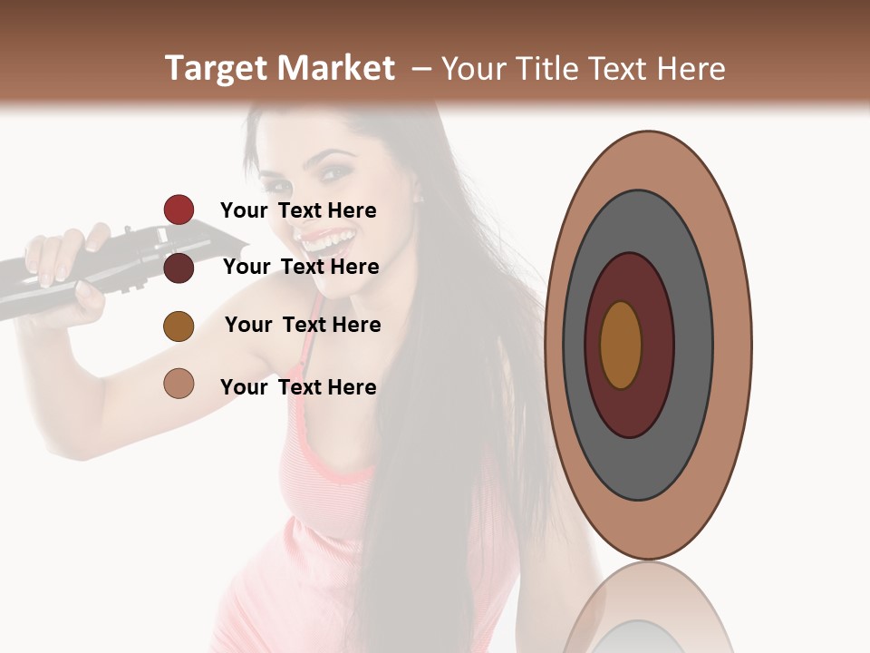 Color Teenagers Image PowerPoint Template