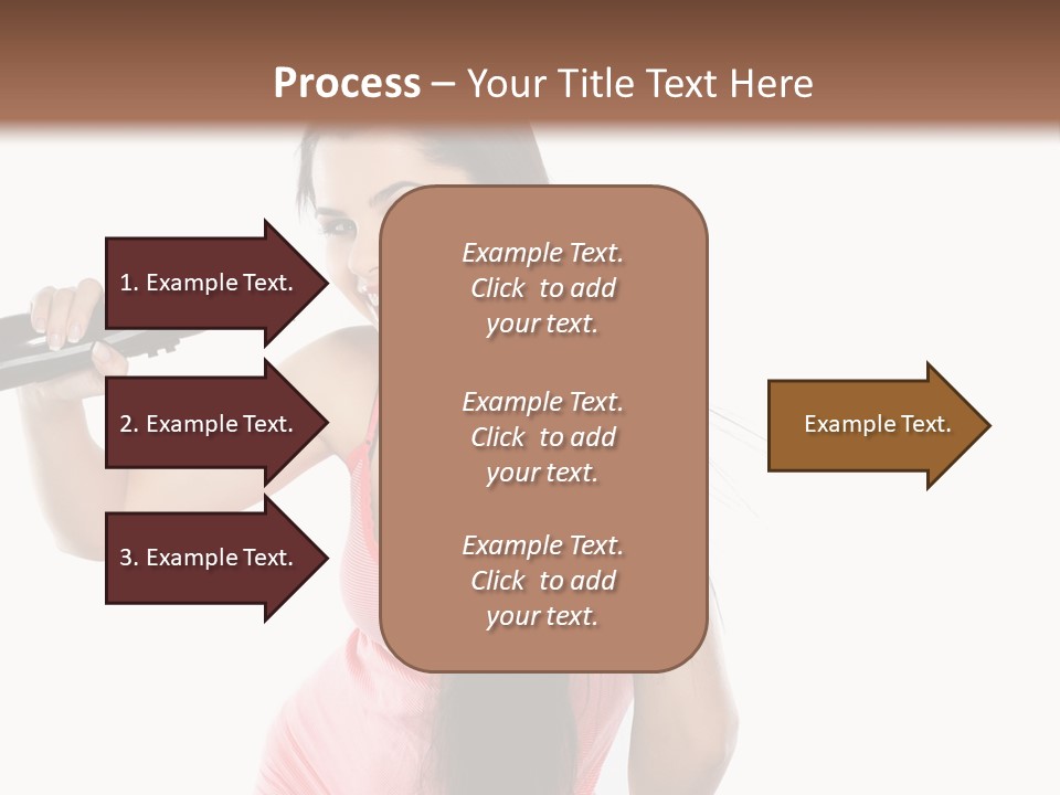 Color Teenagers Image PowerPoint Template