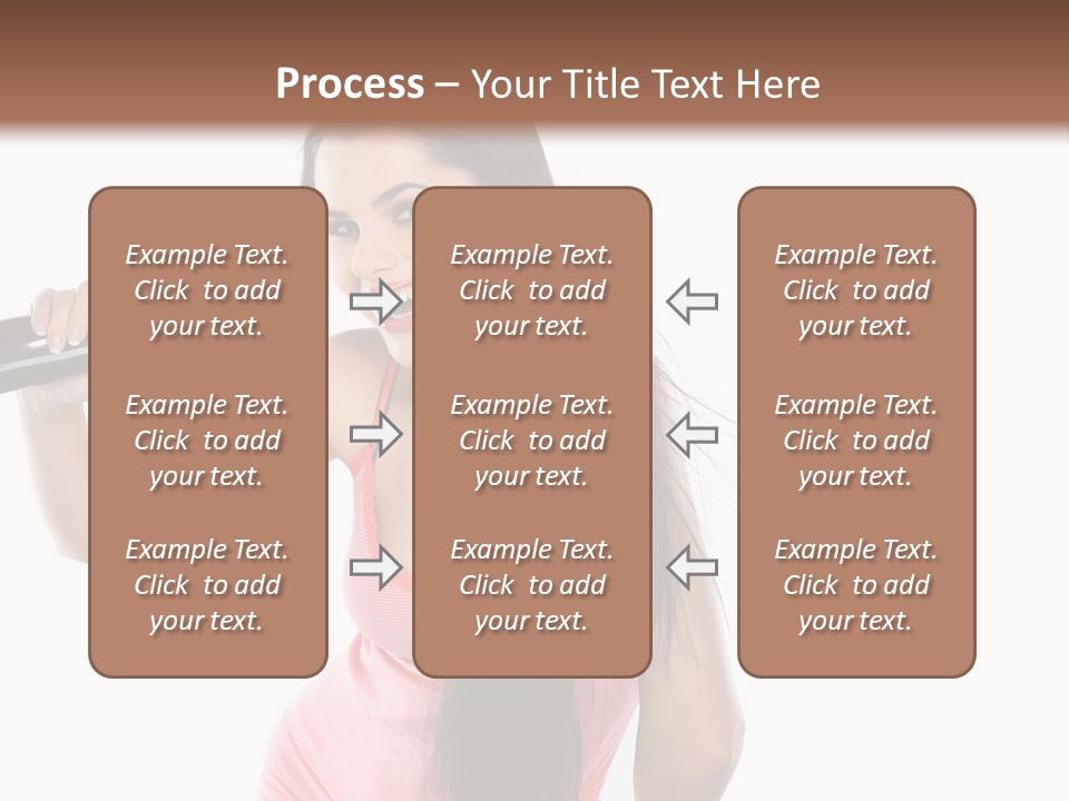 Color Teenagers Image PowerPoint Template