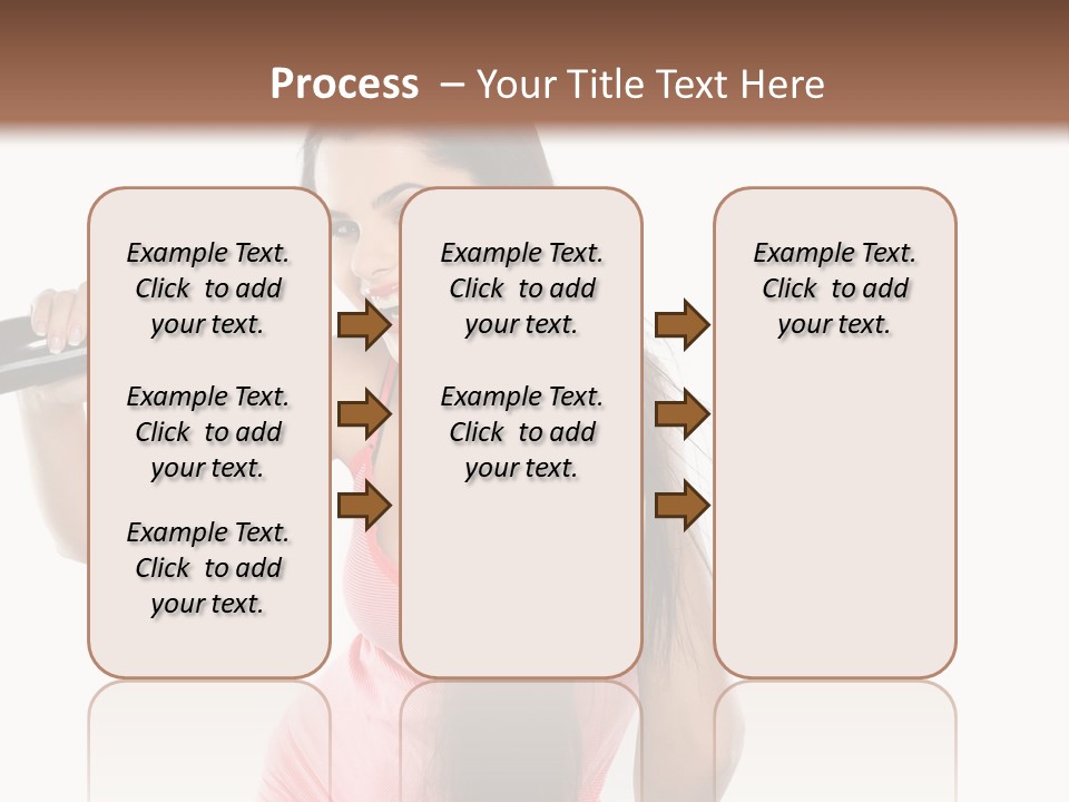 Color Teenagers Image PowerPoint Template