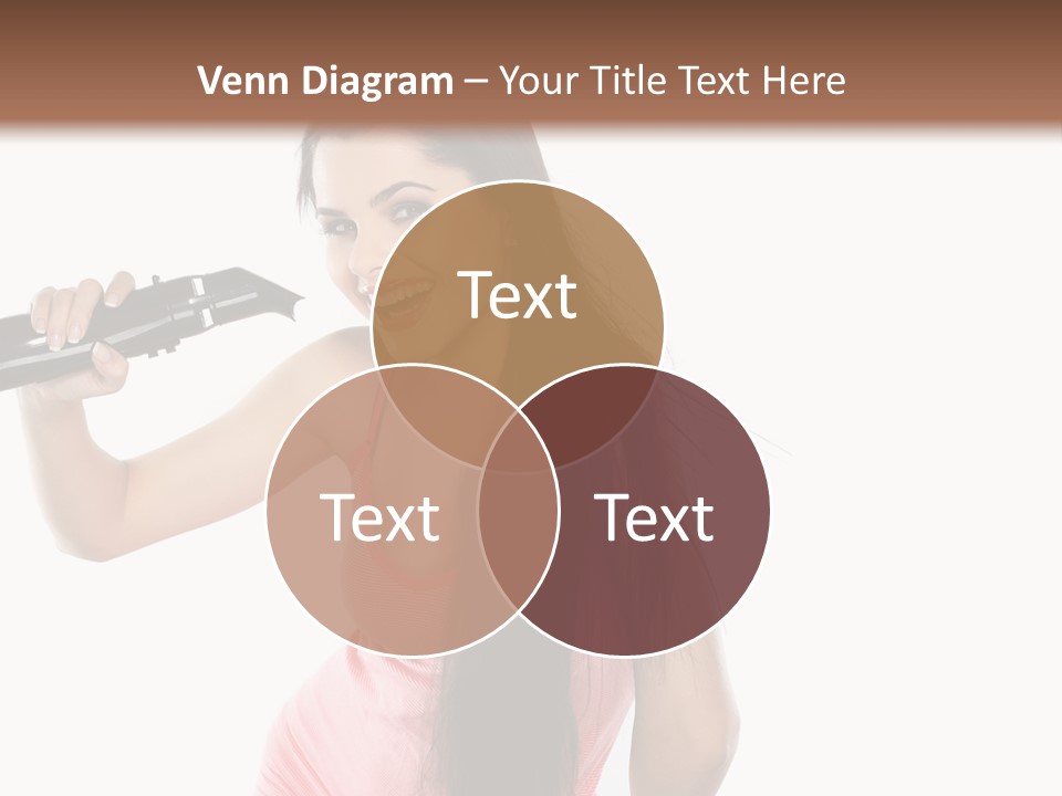 Color Teenagers Image PowerPoint Template