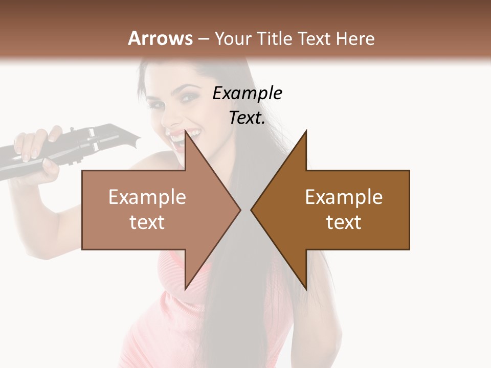 Color Teenagers Image PowerPoint Template