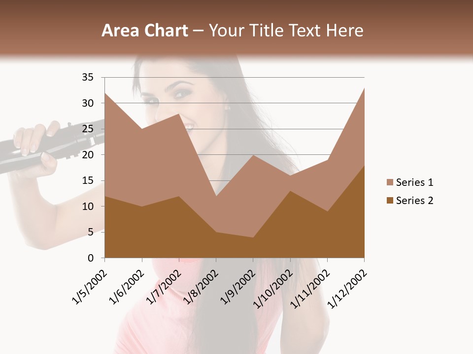 Color Teenagers Image PowerPoint Template