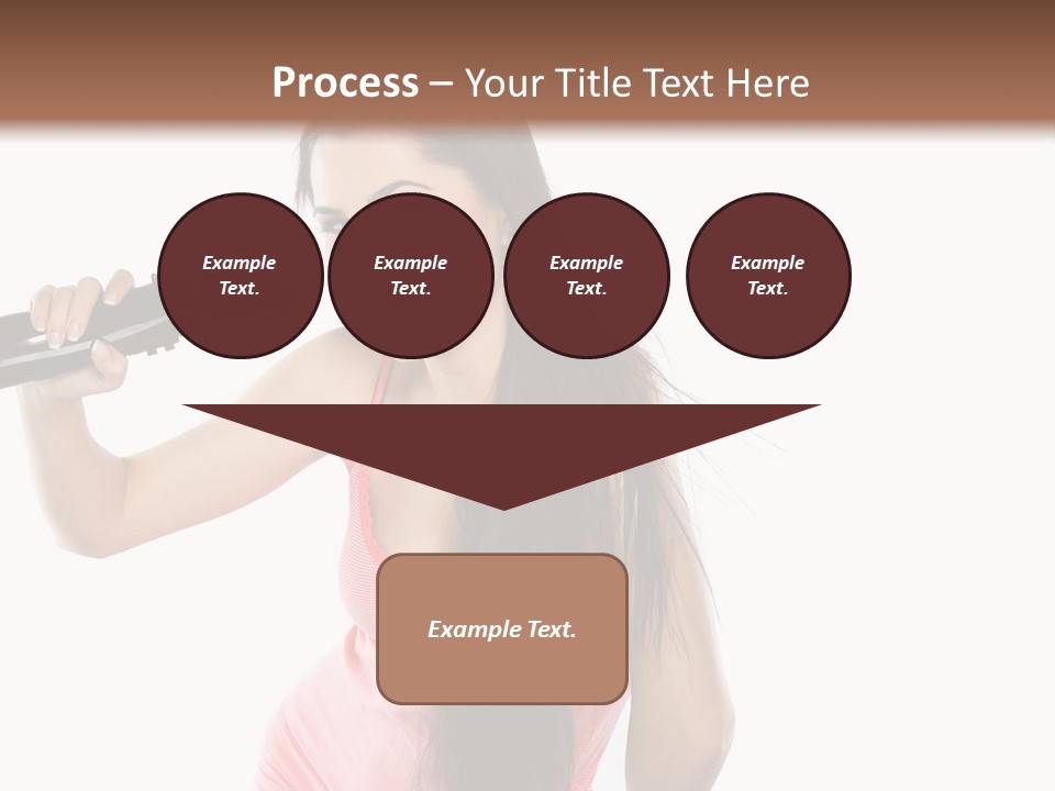 Color Teenagers Image PowerPoint Template