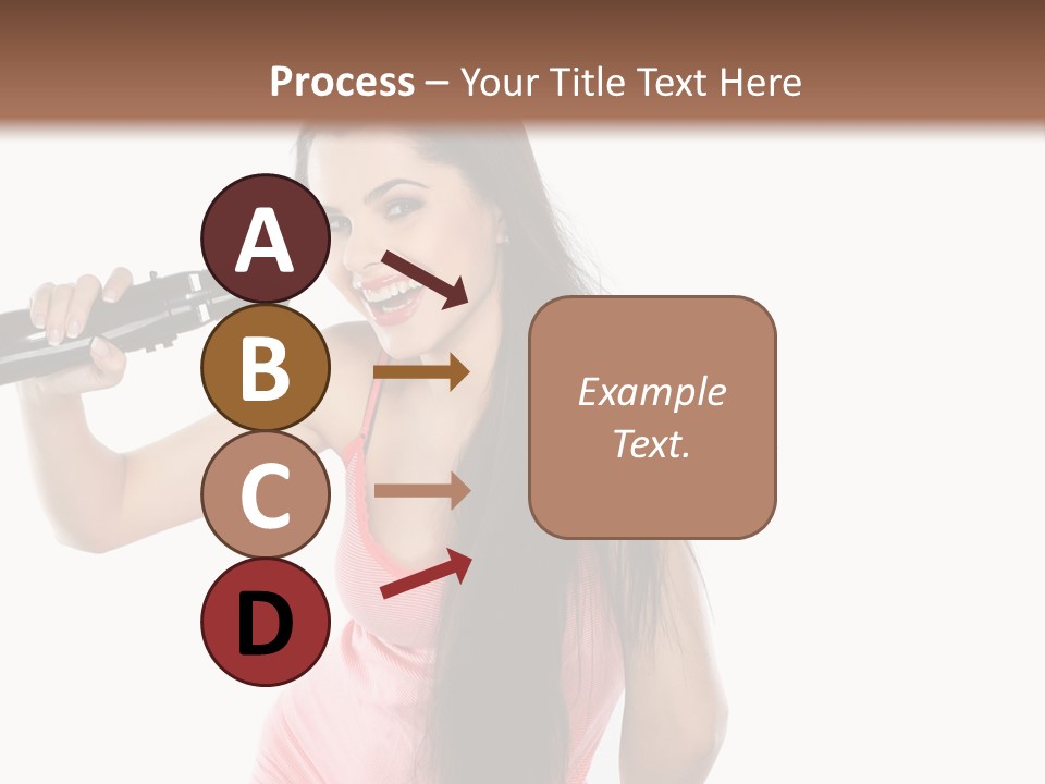 Color Teenagers Image PowerPoint Template