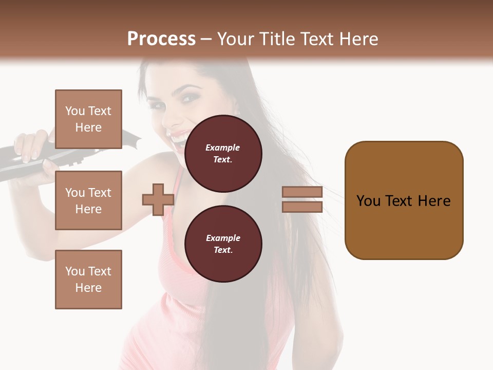 Color Teenagers Image PowerPoint Template