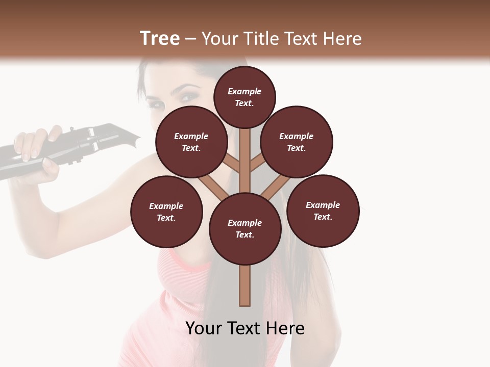 Color Teenagers Image PowerPoint Template