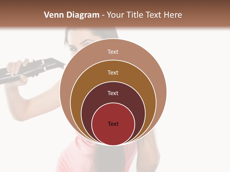 Color Teenagers Image PowerPoint Template