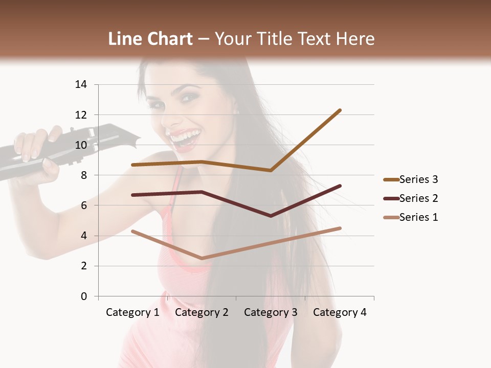 Color Teenagers Image PowerPoint Template